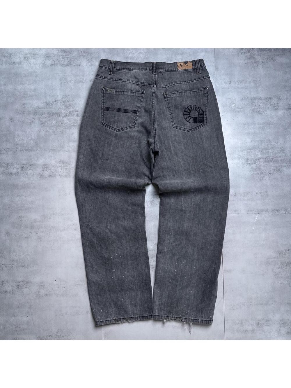 Y2K Akademiks 00s Black Baggy 00s Denim Men’s Jeans